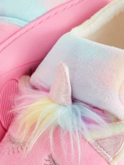 Chaussons|Primark Chaussons à Semelle Concave Et Motif Licorne Rose