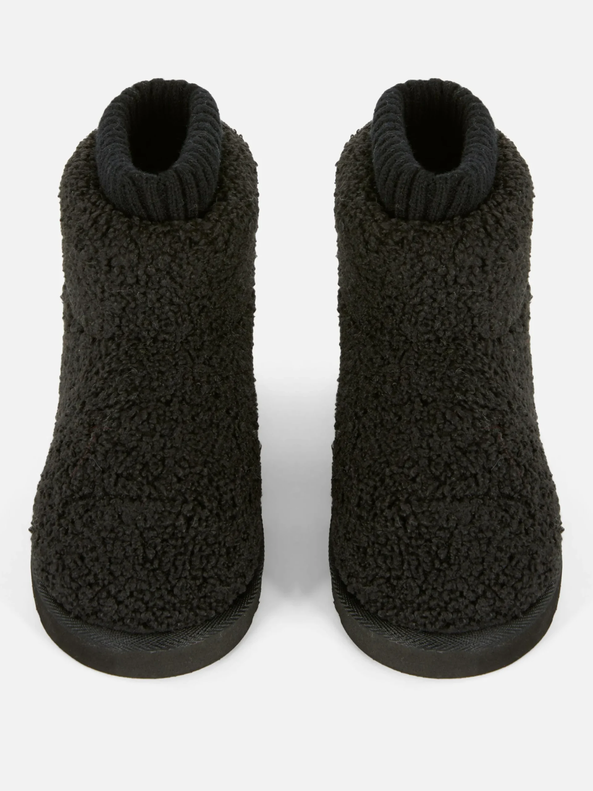 Chaussons|Primark Chaussons Bottines Effet Mouton Retourné Noir