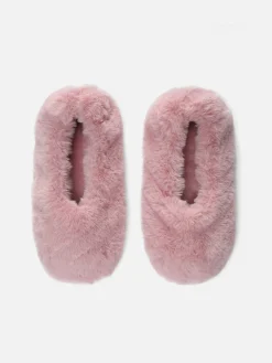 Chaussettes|Primark Chaussons Duveteux Rose