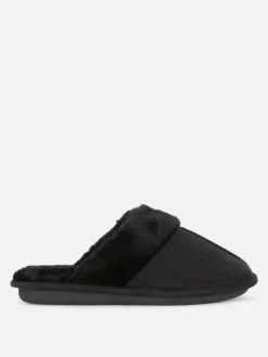 Chaussons|Primark Chaussons En Suédine Noir
