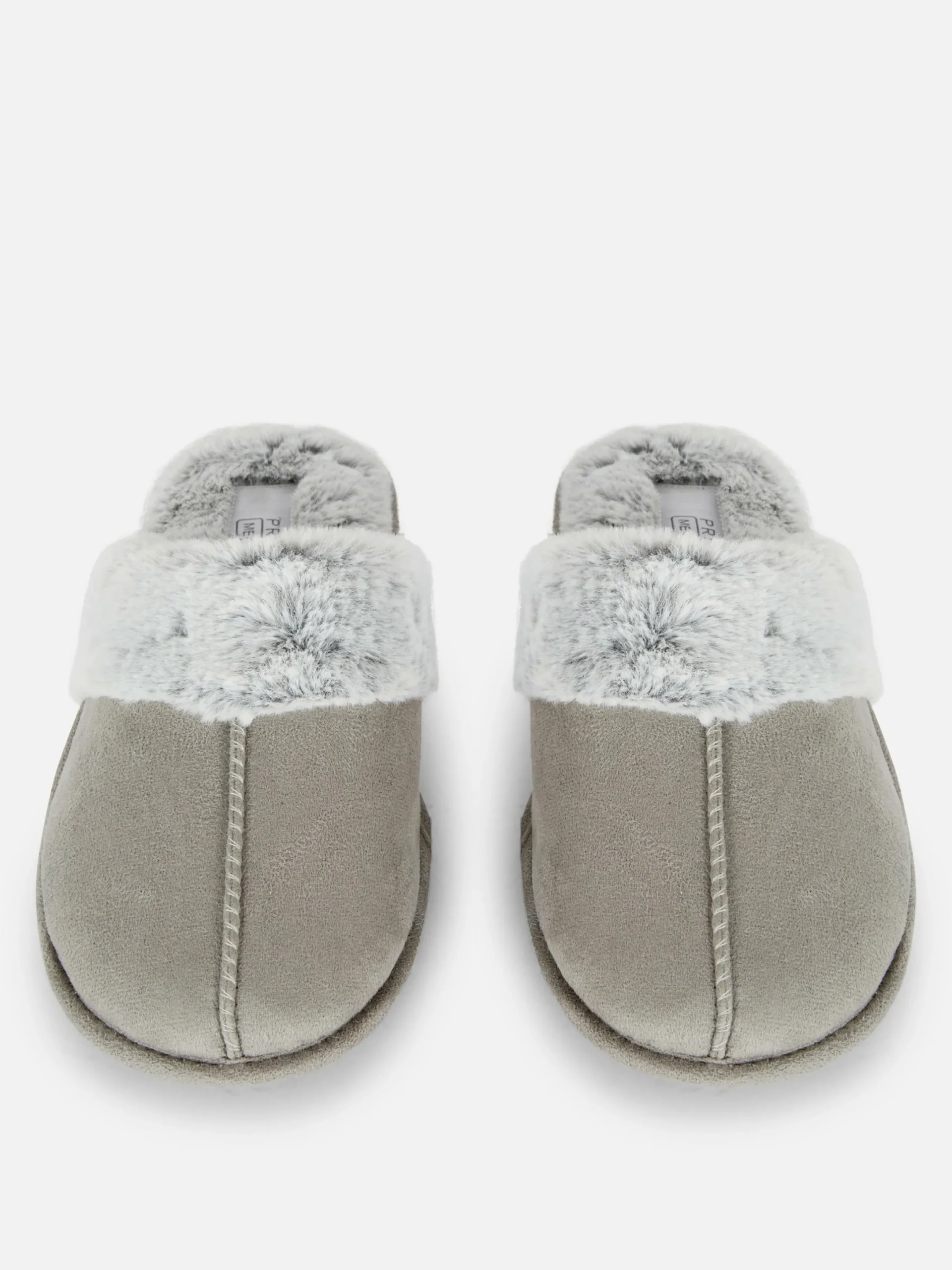 Chaussons|Primark Chaussons En Suédine Gris clair
