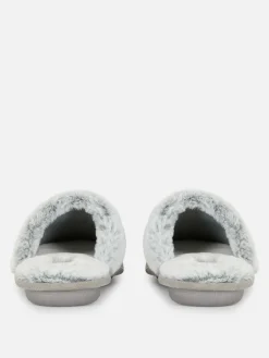 Chaussons|Primark Chaussons En Suédine Gris clair