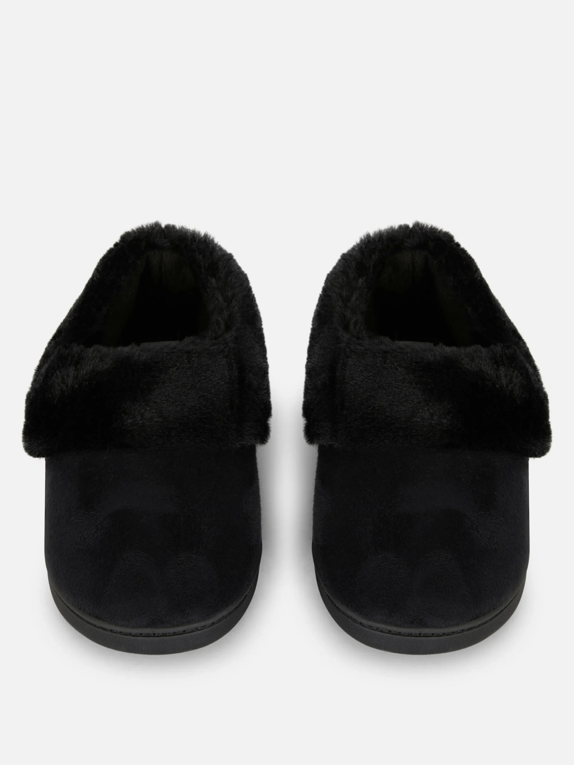Chaussons|Primark Chaussons Mocassins Doublés En Fausse Fourrure Noir