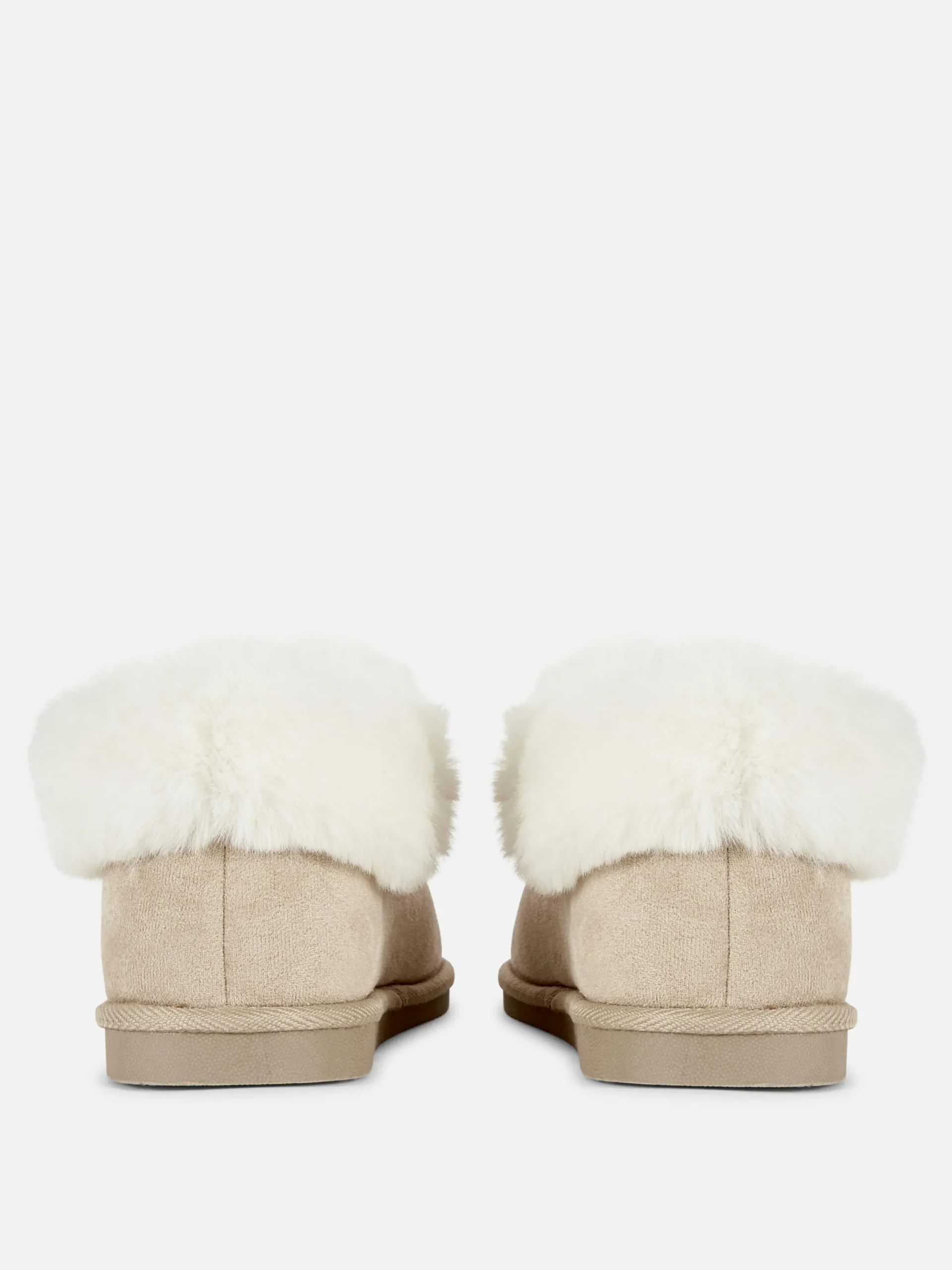 Chaussons|Primark Chaussons Mocassins Doublés En Fausse Fourrure Naturel