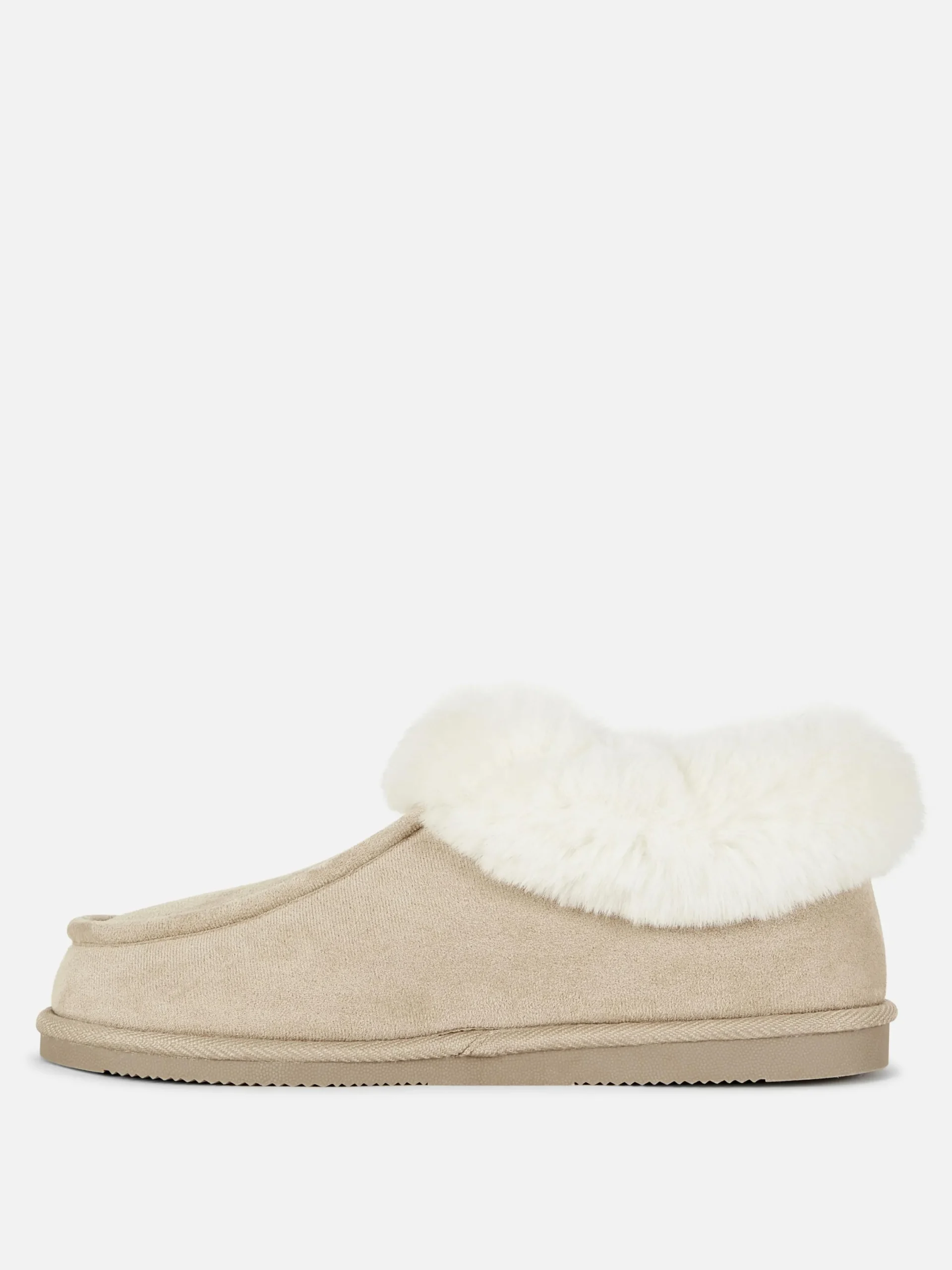 Chaussons|Primark Chaussons Mocassins Doublés En Fausse Fourrure Naturel