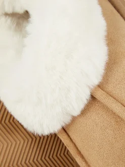 Chaussons|Primark Chaussons Mocassins Doublés En Fausse Fourrure Marron