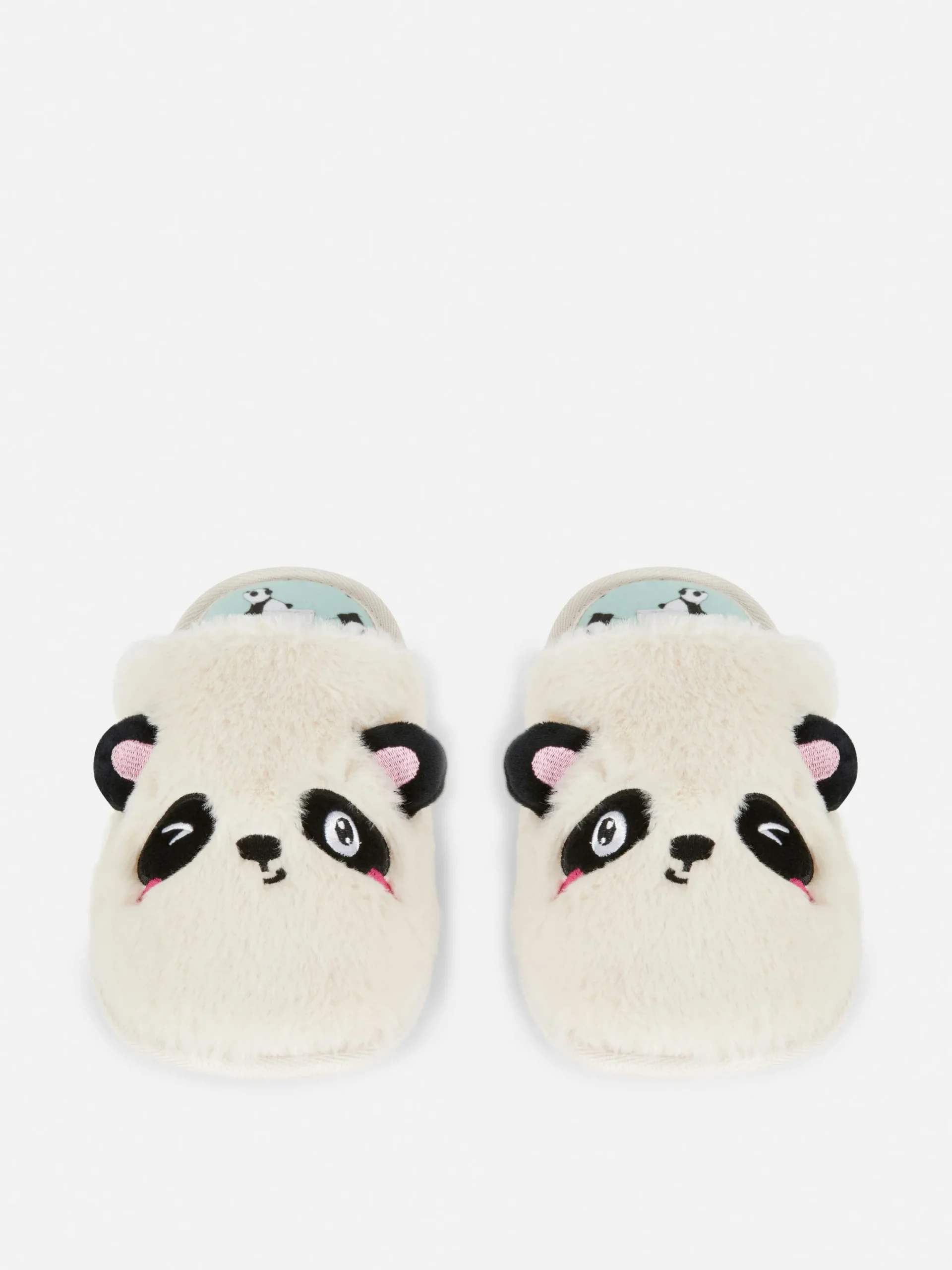 Chaussons|Primark Chaussons Mules à Motif Panda En 3D Sable