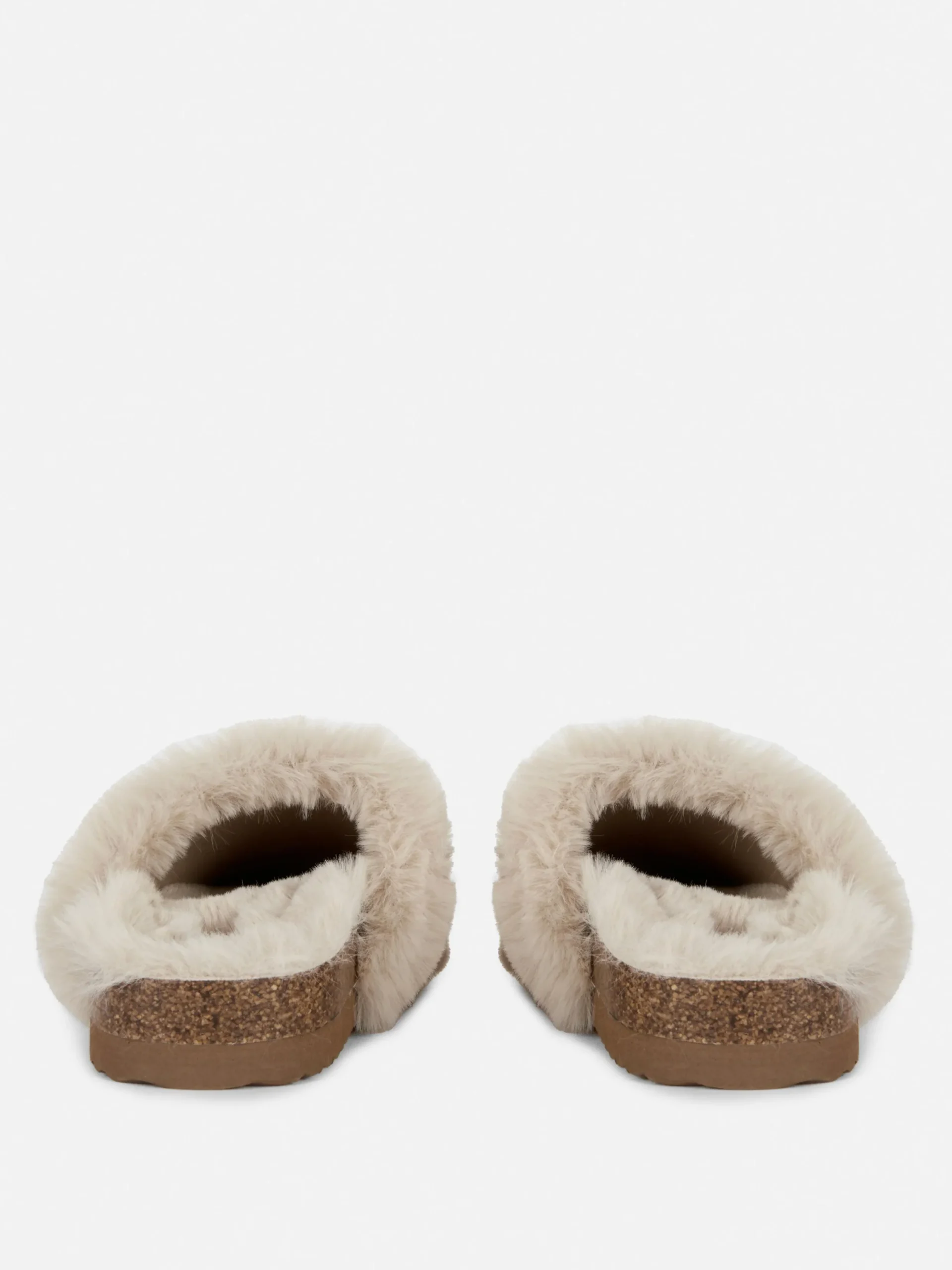 Chaussons|Primark Chaussons Mules Duveteux Naturel