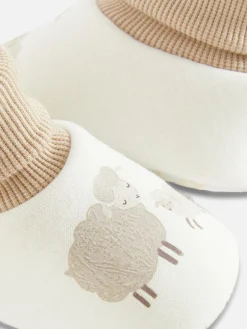 Chaussons|Chaussons|Primark Chaussons-chaussettes à Motif Mouton Ivoire