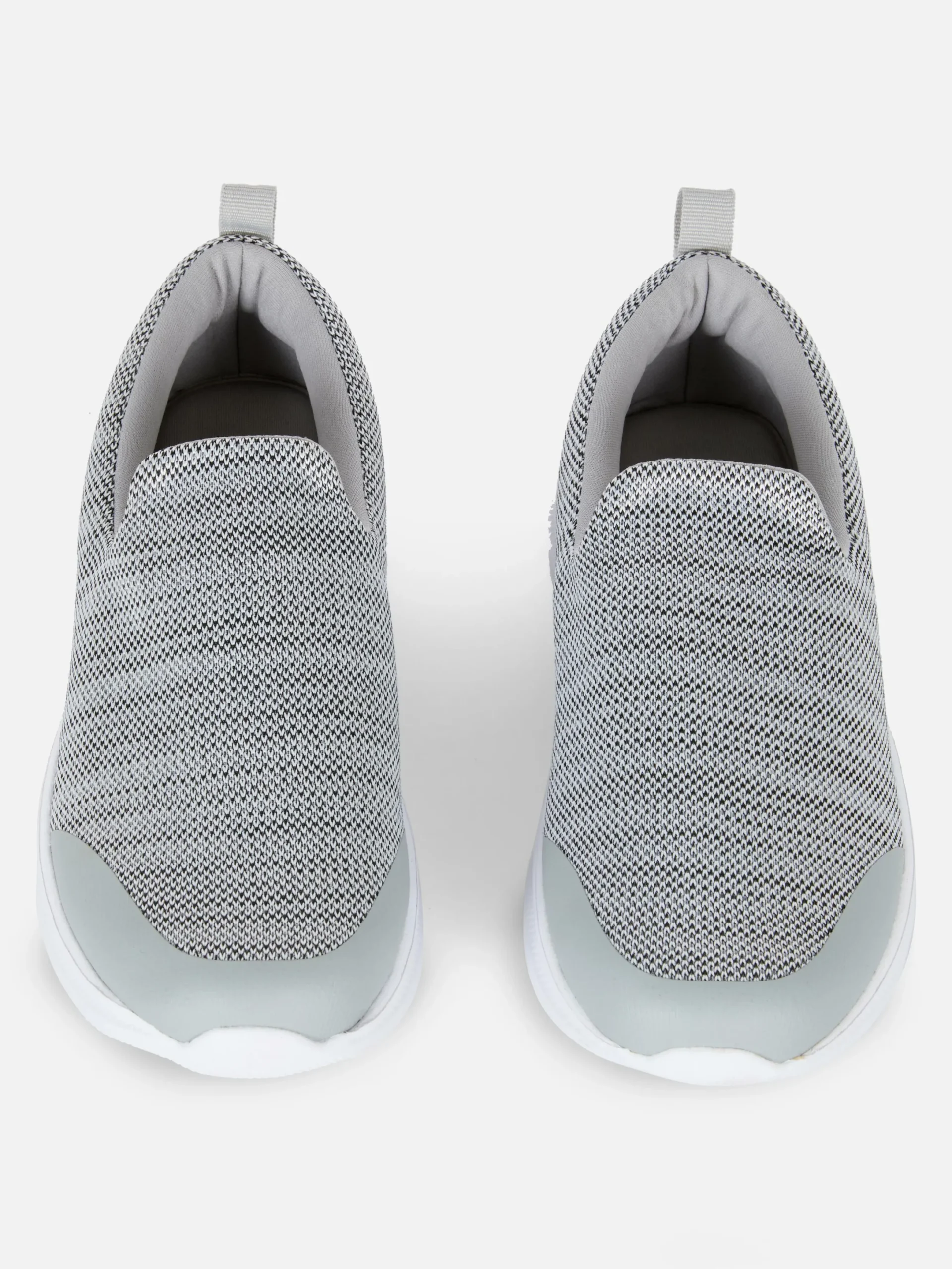 Baskets|Primark Chaussures De Sport Sans Lacets En Tissu Gris