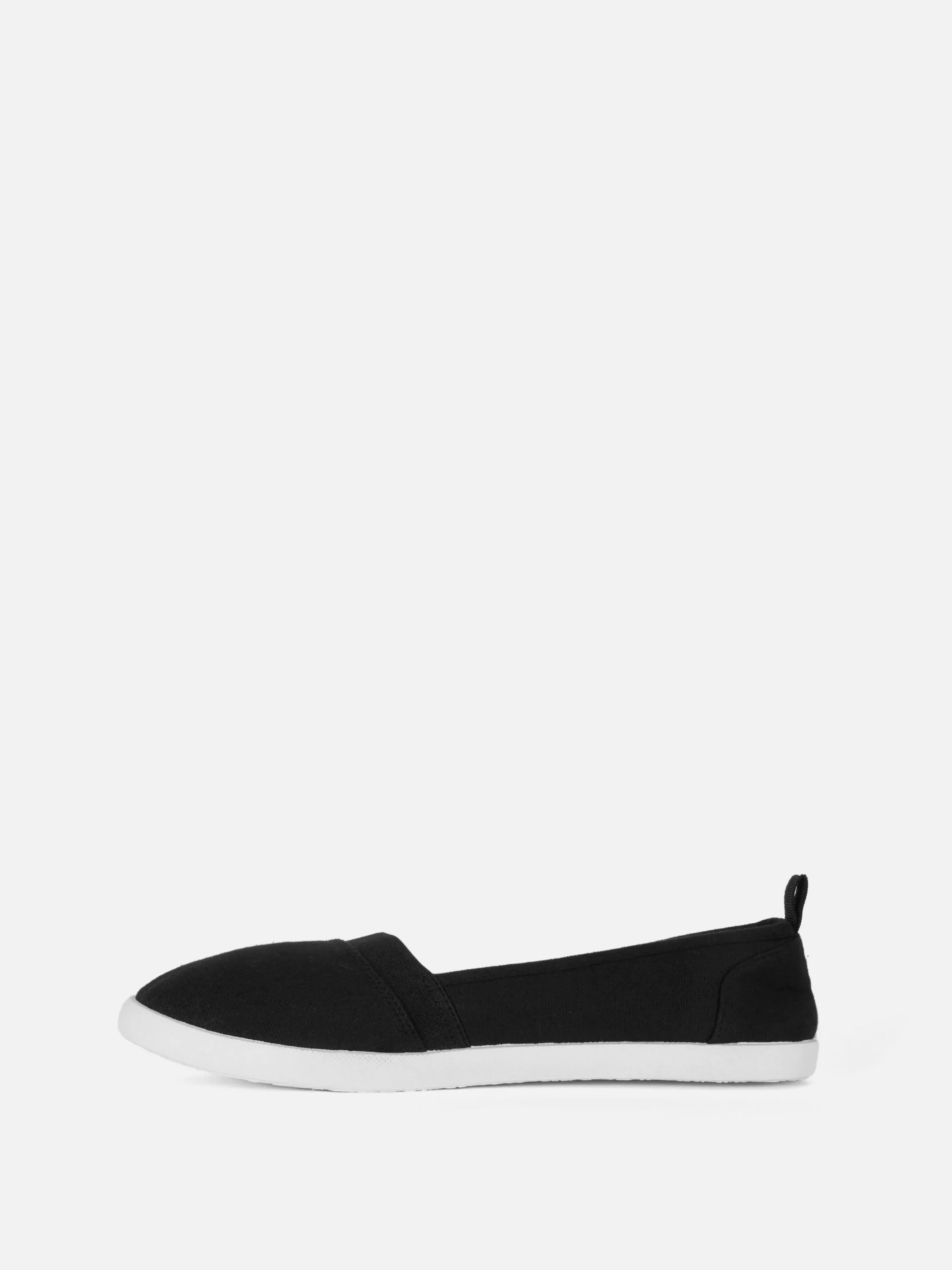 Baskets|Primark Chaussures Sans Lacets En Toile Noir