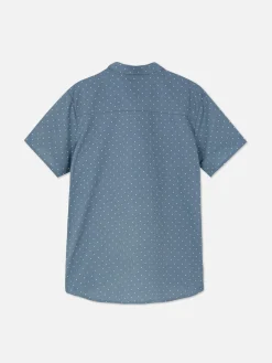 Hauts Et T-Shirts|Primark Chemise à Manches Courtes Et à Boutons Bleu