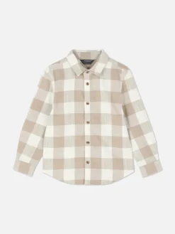 Chemises|Primark Chemise à Manches Longues à Carreaux Écru