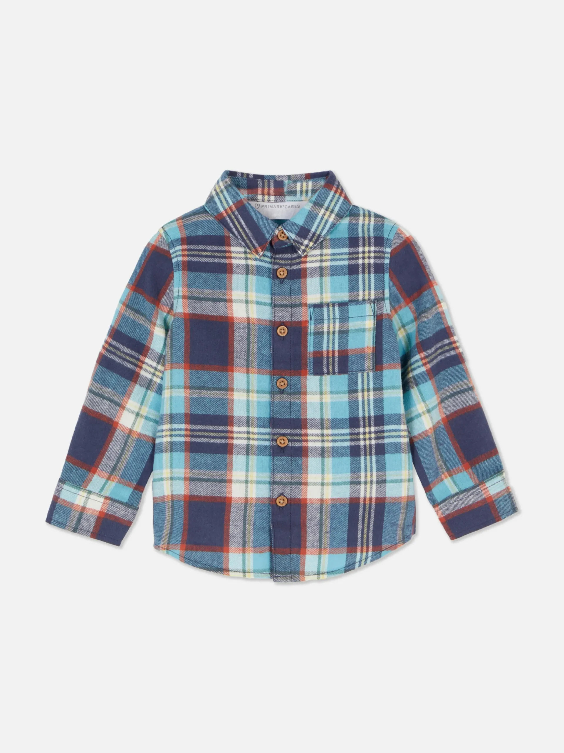 Hauts Et T-Shirts|Primark Chemise à Manches Longues à Carreaux Bleu