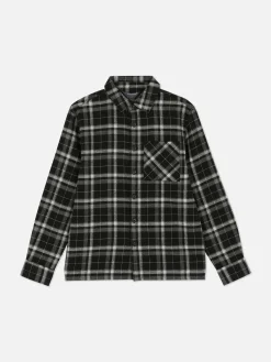 Chemises|Primark Chemise Boutonnée à Carreaux Noir