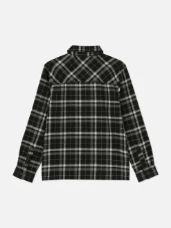 Chemises|Primark Chemise Boutonnée à Carreaux Noir