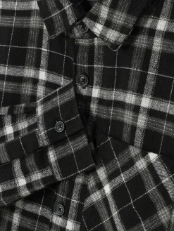 Chemises|Primark Chemise Boutonnée à Carreaux Noir