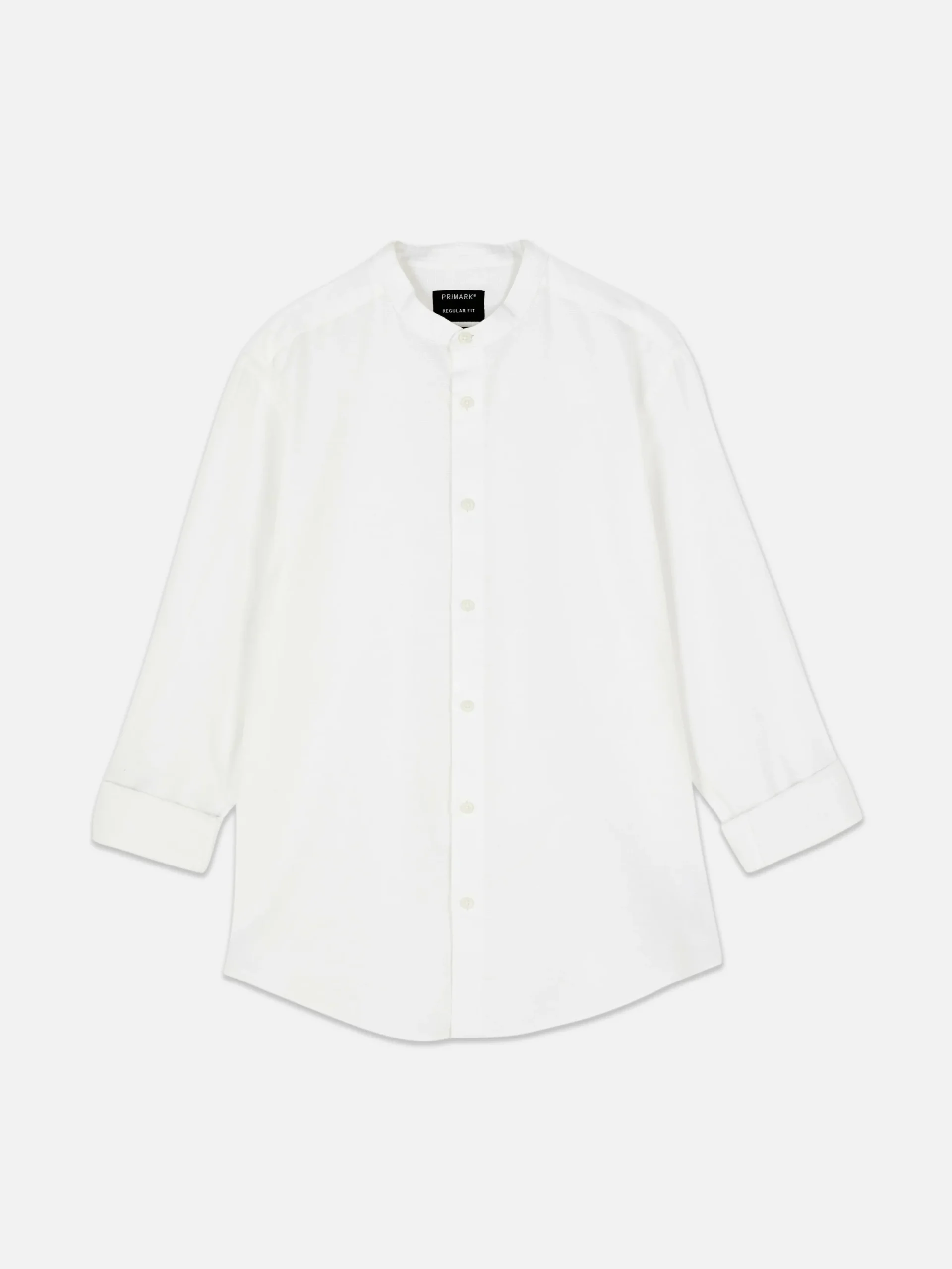 Chemises|Primark Chemise Boutonnée à Manches Retroussées Blanc