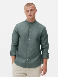 Chemises|Primark Chemise Boutonnée à Manches Retroussées Vert