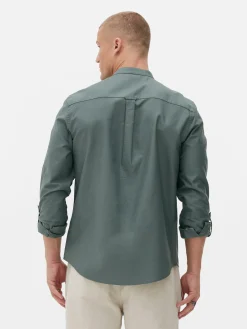Chemises|Primark Chemise Boutonnée à Manches Retroussées Vert