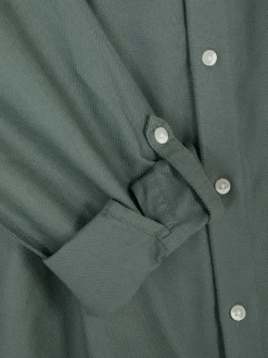 Chemises|Primark Chemise Boutonnée à Manches Retroussées Vert