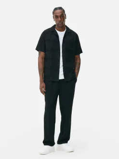 Chemises|Primark Chemise Boutonnée à Manches Courtes Noir