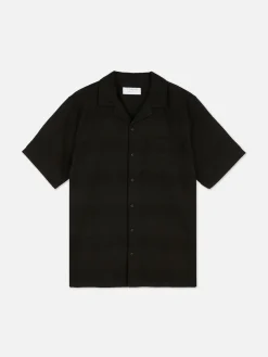 Chemises|Primark Chemise Boutonnée à Manches Courtes Noir