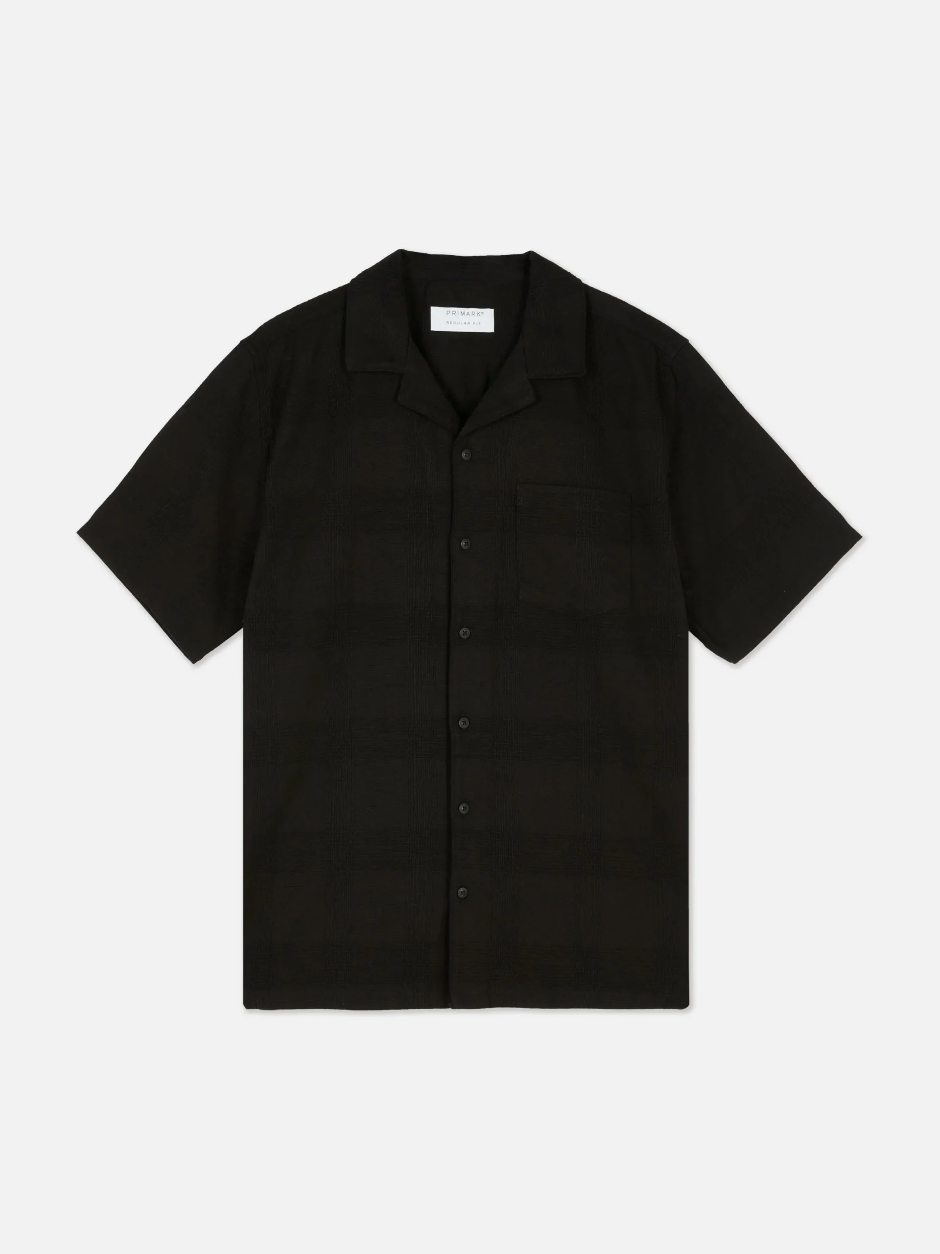 Chemises|Primark Chemise Boutonnée à Manches Courtes Noir