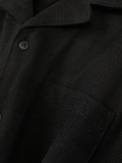 Chemises|Primark Chemise Boutonnée à Manches Courtes Noir