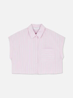Chemises Et Blouses|Primark Chemise Courte à Manches Courtes Rose