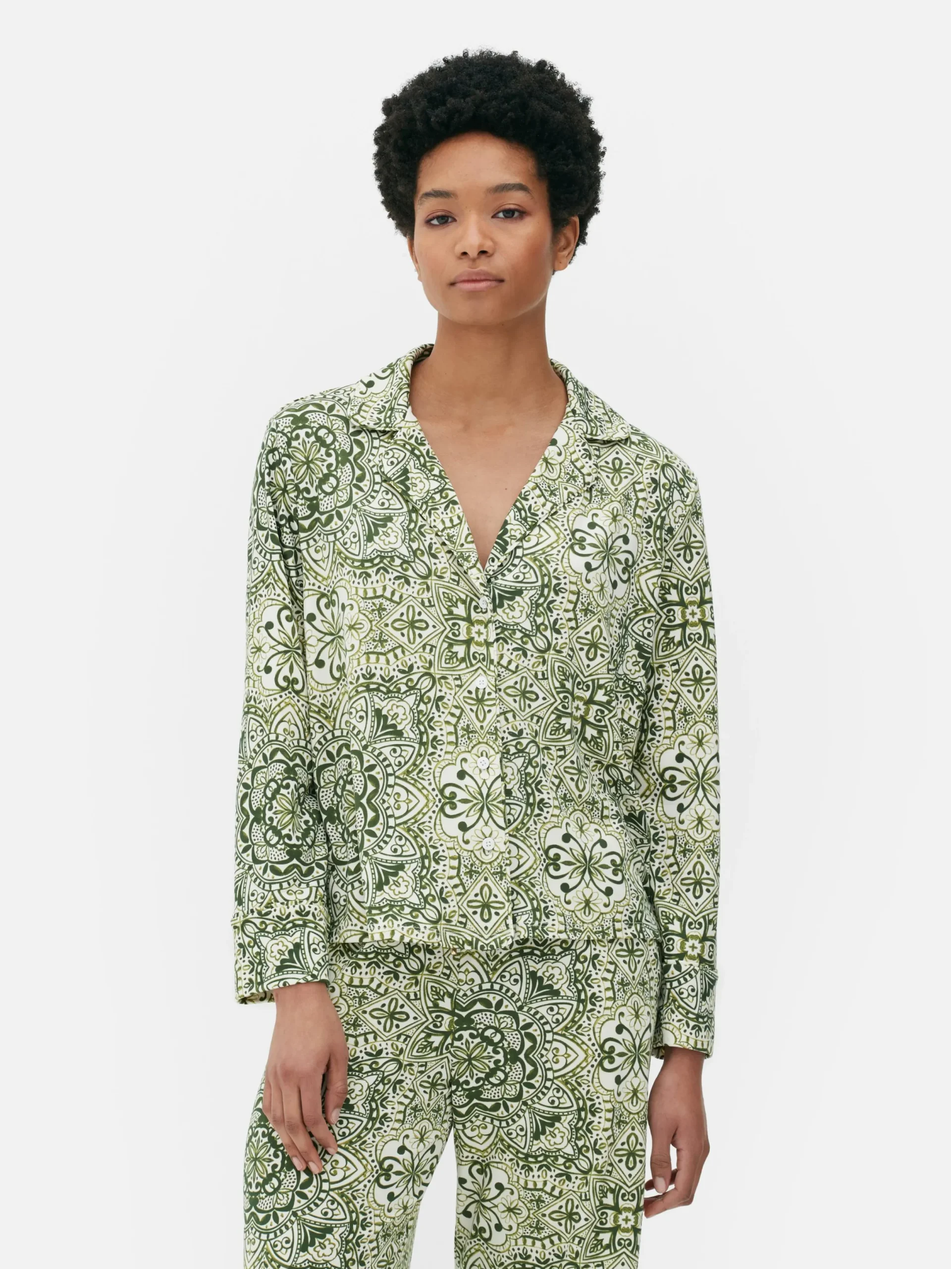 Hauts De Pyjama|Primark Chemise De Nuit De Pyjama Graphique à Motif Mandala Multicolore