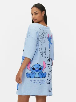 Chemises De Nuit Et Nuisettes|Primark Chemise De Nuit Disney Stitch Et Souillon Bleu clair