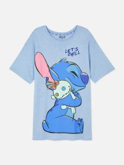 Chemises De Nuit Et Nuisettes|Primark Chemise De Nuit Disney Stitch Et Souillon Bleu clair