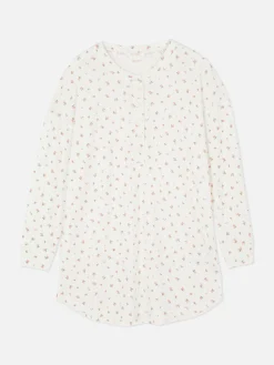 Chemises De Nuit Et Nuisettes|Primark Chemise De Nuit En Maille Pointelle Florale Multicolore