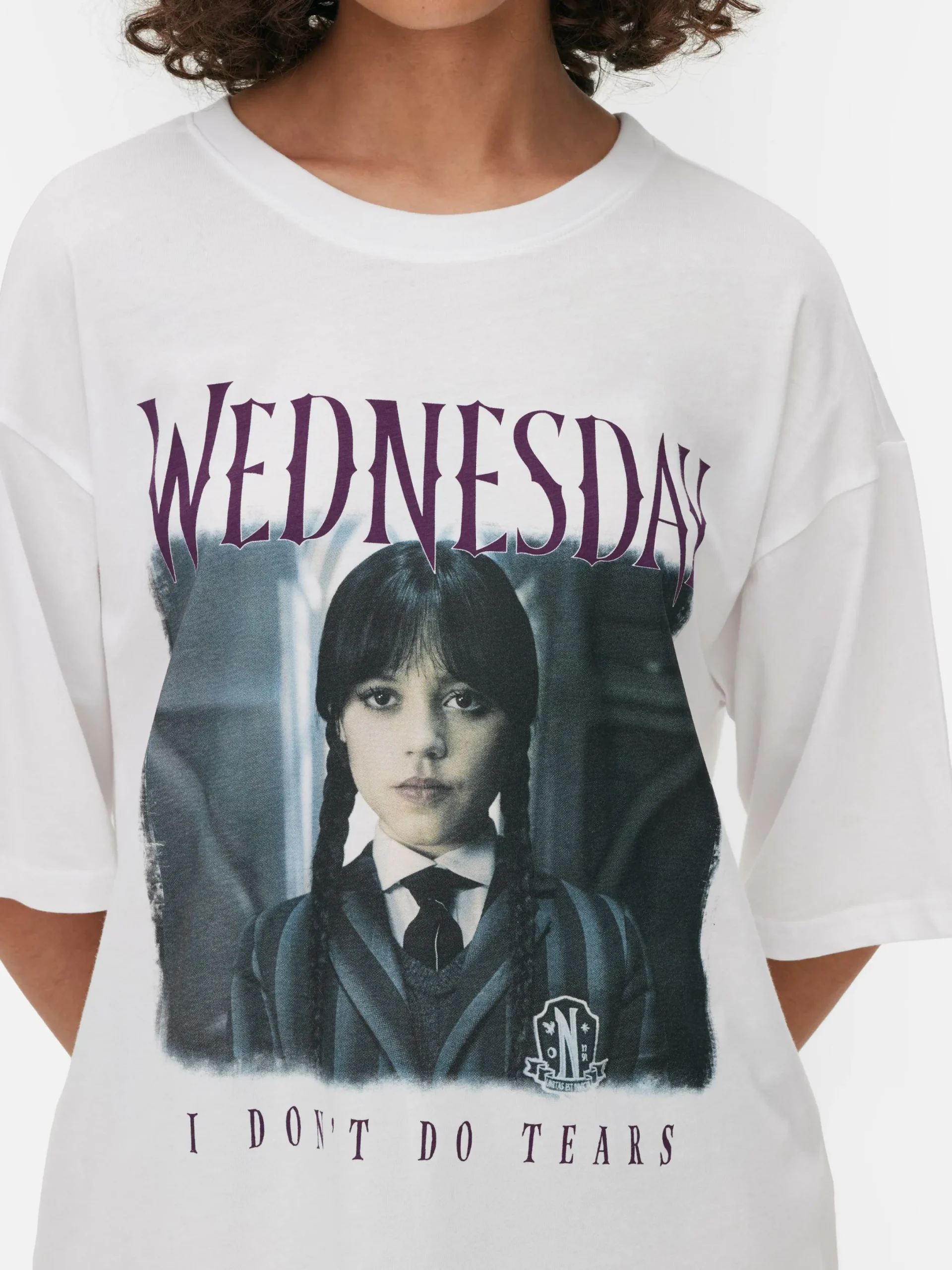 Tout Halloween|Chemises De Nuit Et Nuisettes|Primark Chemise De Nuit Oversize Mercredi Blanc