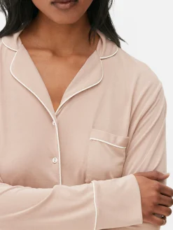 Hauts De Pyjama|Primark Chemise De Pyjama En Jersey Moka