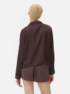 Hauts De Pyjama|Primark Chemise De Pyjama En Satin Figue