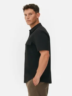 Chemises|Primark Chemise Droite à Manches Courtes Kem Noir