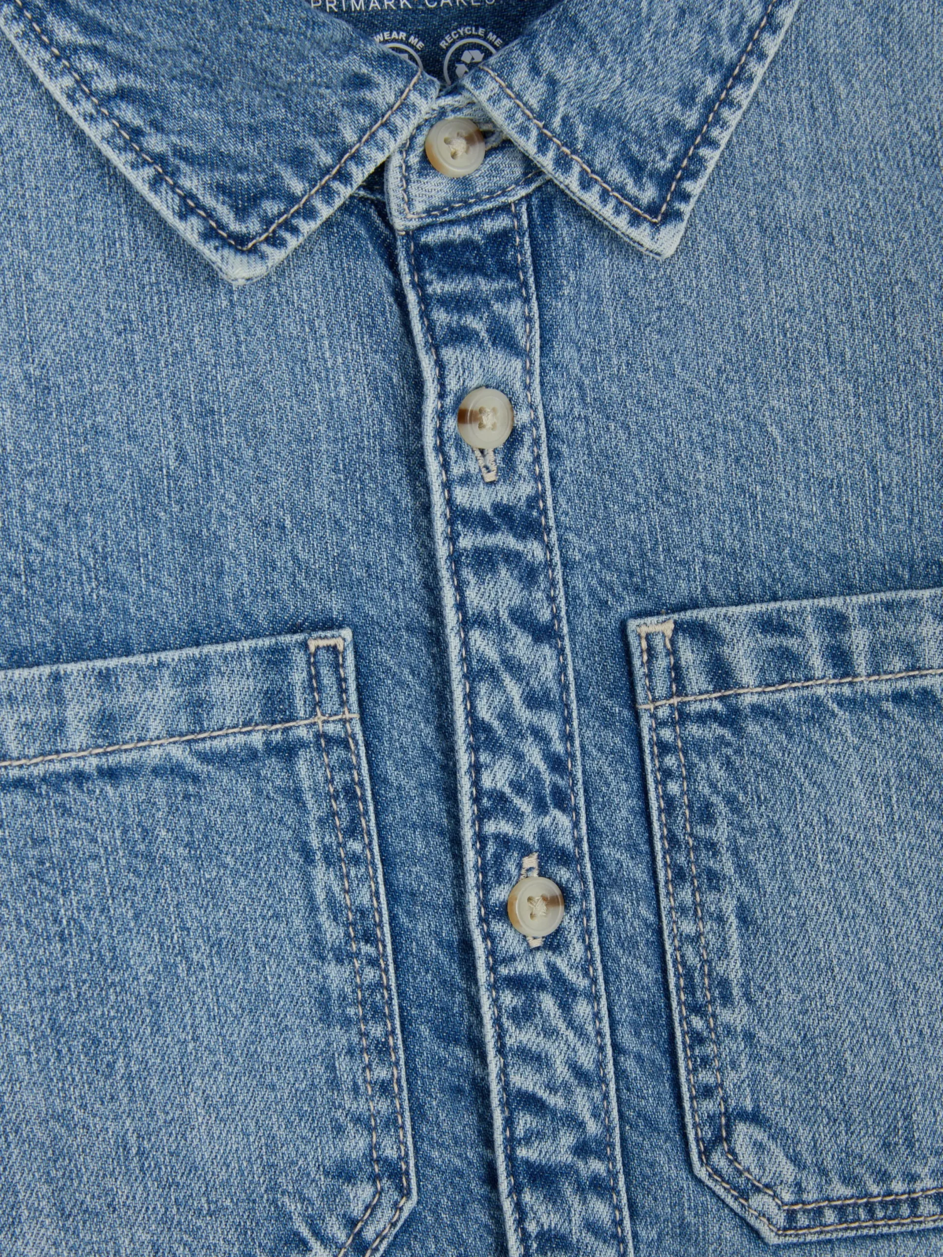 Chemises|Primark Chemise En Jean à Manches Longues Bleu