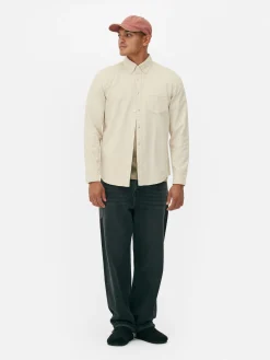 Chemises|Primark Chemise En Sergé De Coton à Manches Longues Beige