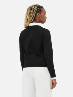 Pulls Et Gilets|Primark Chemise Et Pull 2-en-1 Noir