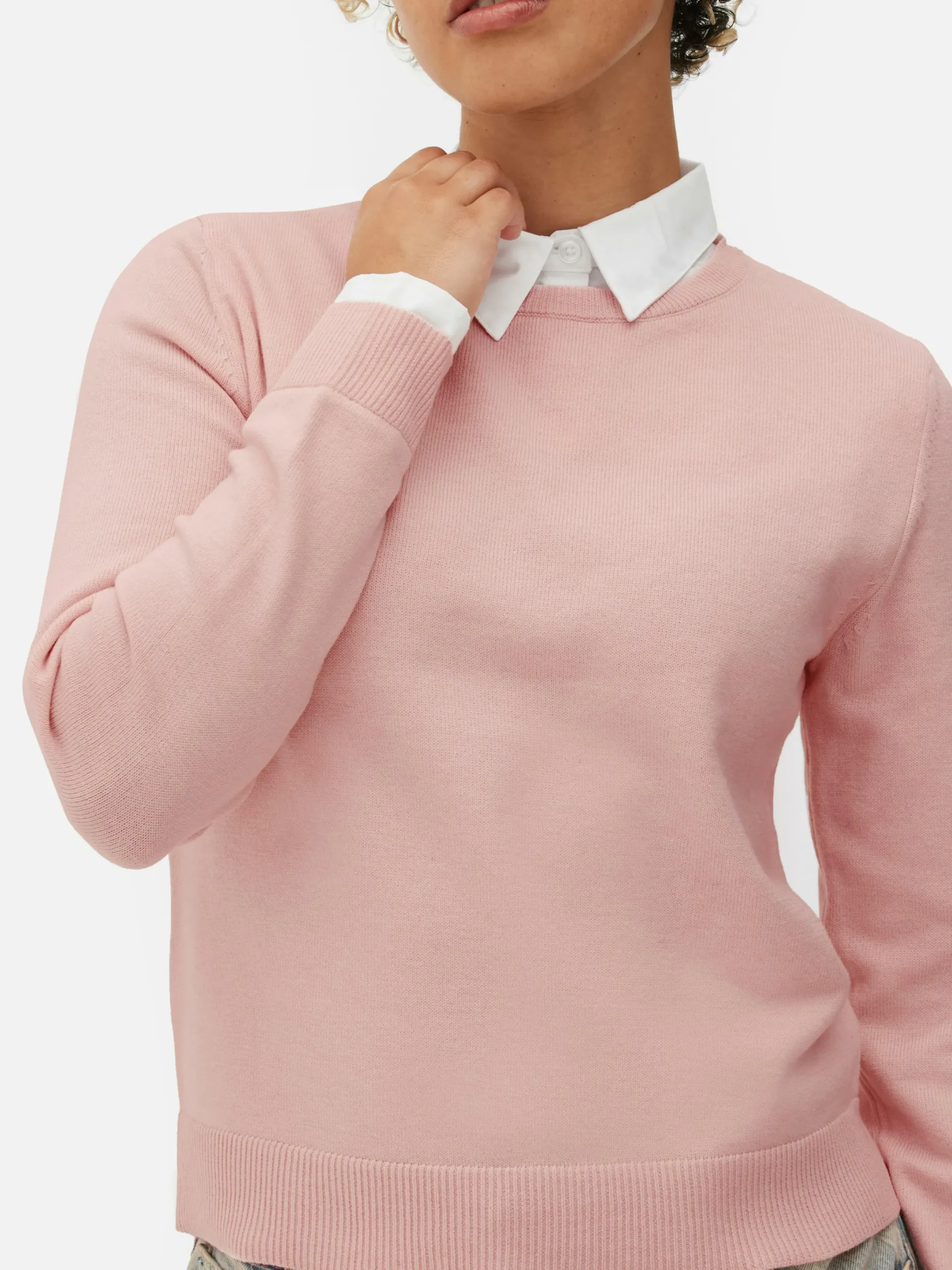 Pulls Et Gilets|Primark Chemise Et Pull 2-en-1 Rose poudré