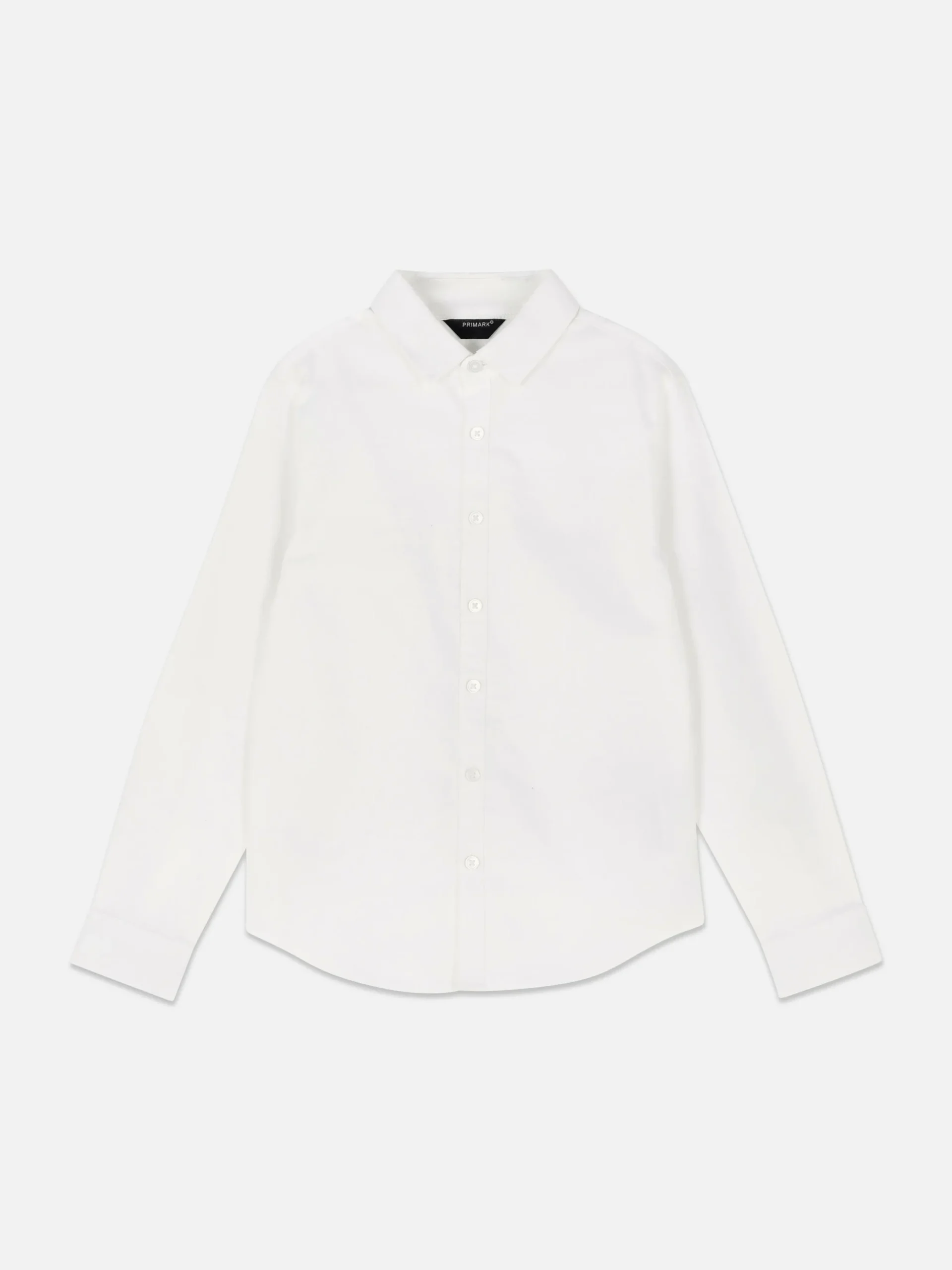 Chemises|Primark Chemise Oxford à Manches Longues Pour Ado Blanc
