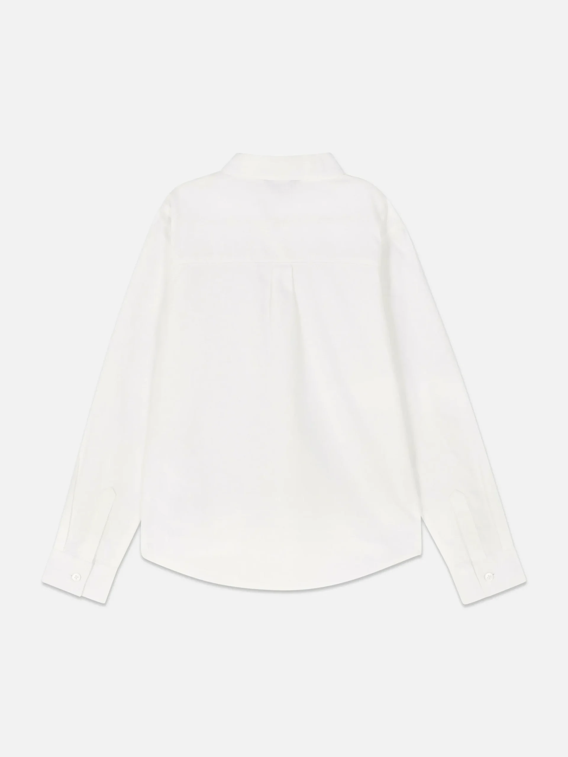 Chemises|Primark Chemise Oxford à Manches Longues Pour Ado Blanc