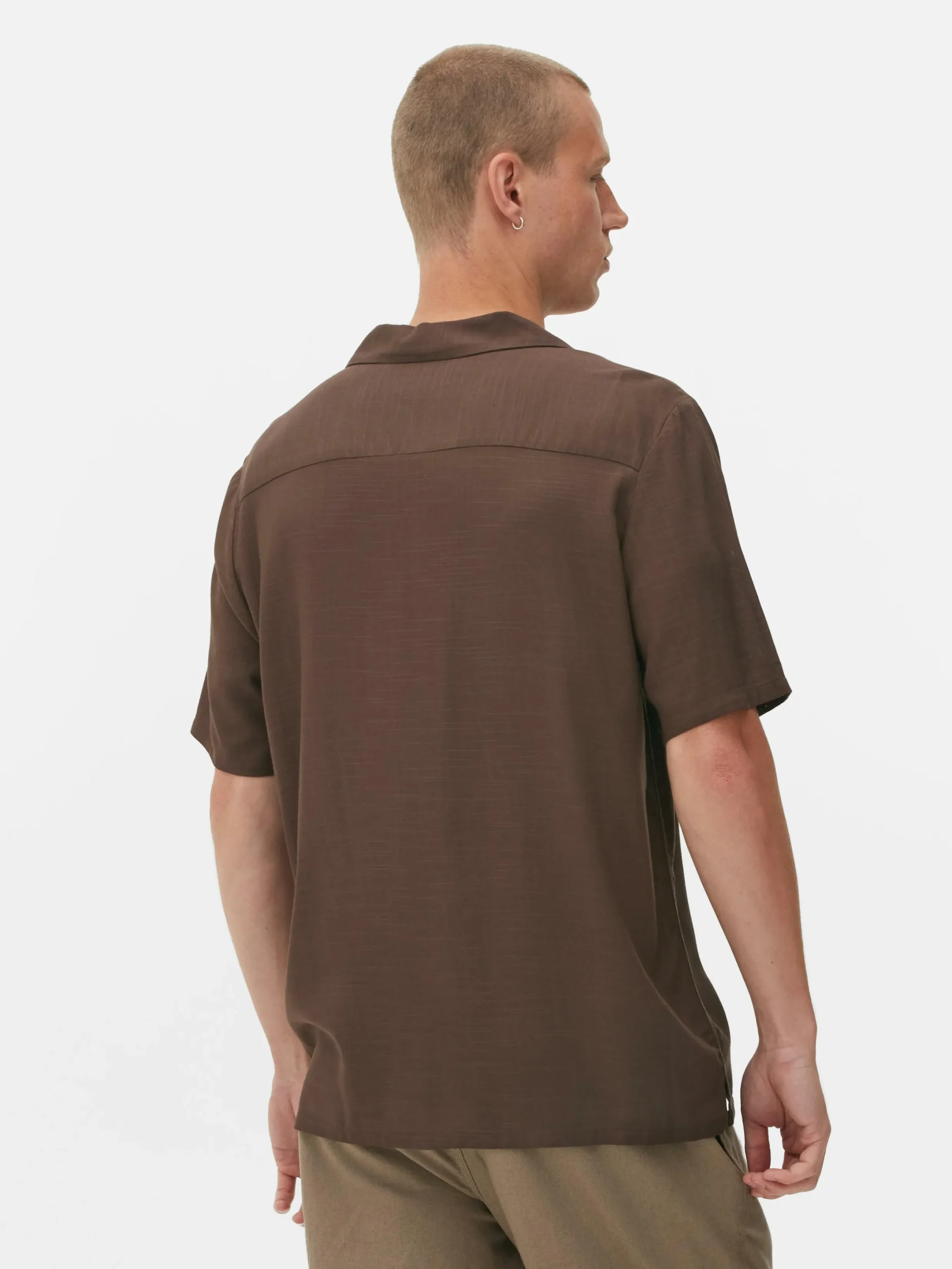 Chemises|Primark Chemise Texturée à Manches Courtes Marron