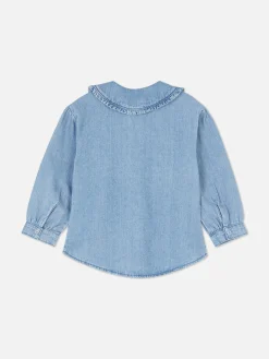 Hauts Et T-Shirts|Primark Chemisier En Denim à Col Bleu