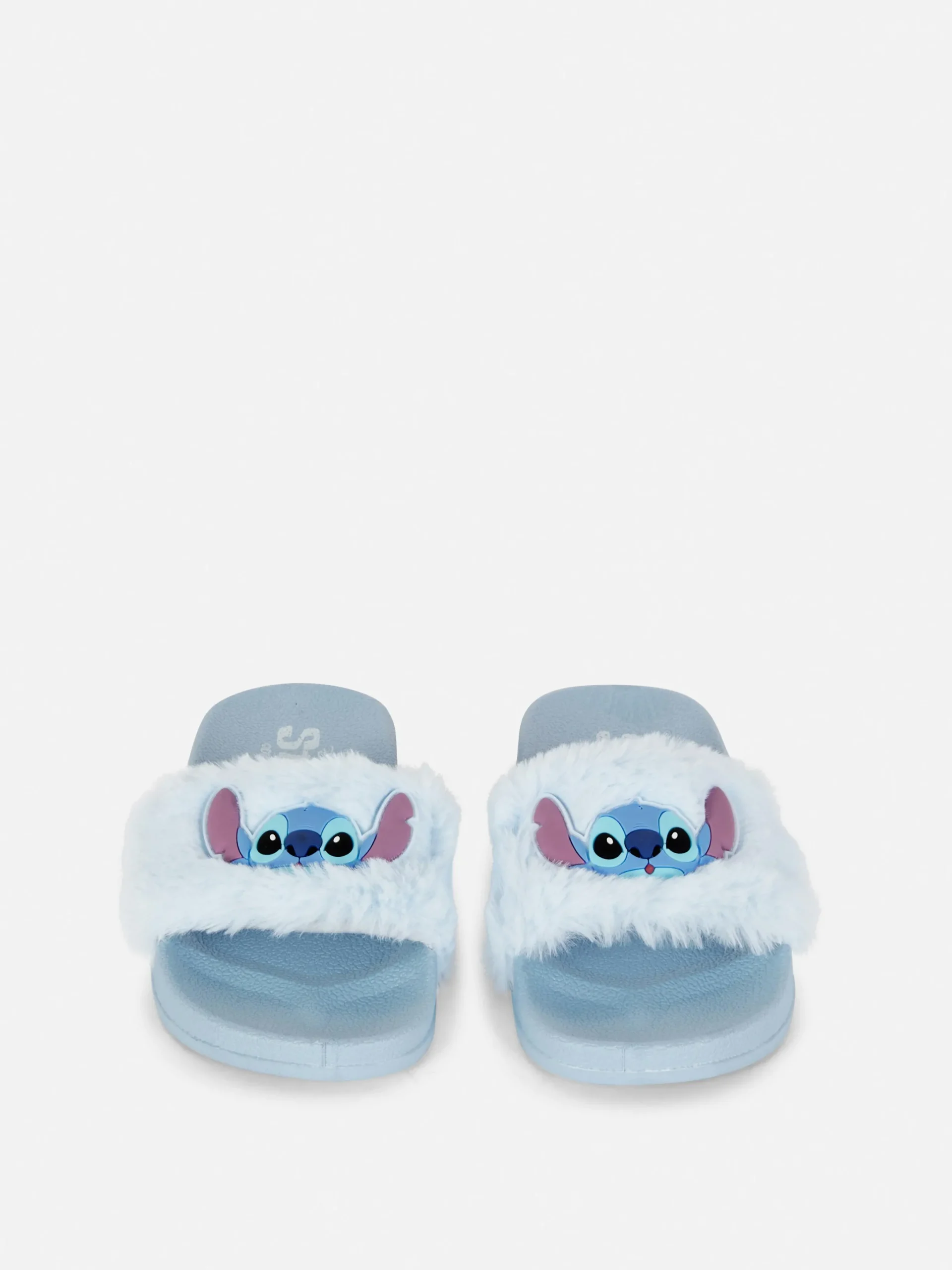 Sandales Et Tongs|Primark Claquettes De Piscine En Fausse Fourrure Disney Bleu