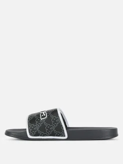 Vêtements De Sport|Sandales Et Claquettes|Primark Claquettes De Piscine Kappa X Noir