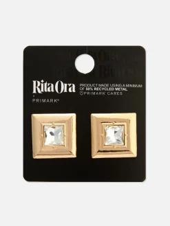 Bijoux|Primark Clous D'oreilles Carrés à Fausses Gemmes Rita Ora Jaune