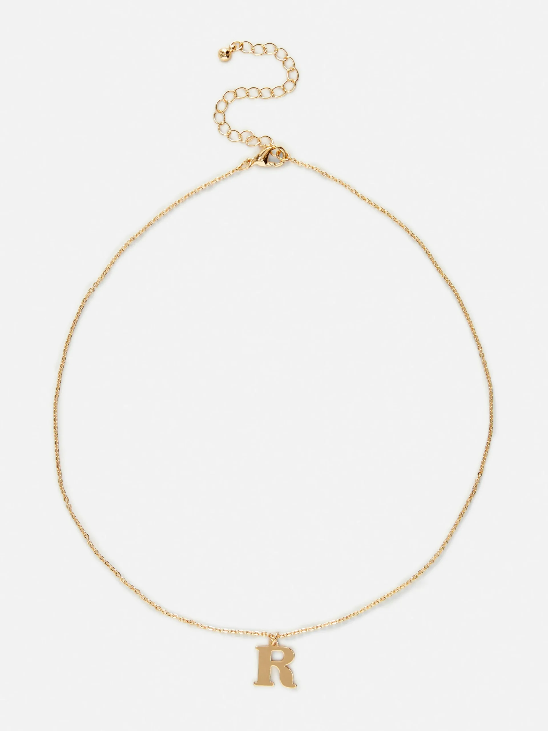 Bijoux|Primark Collier Chaîne à Breloque Initiale Jaune